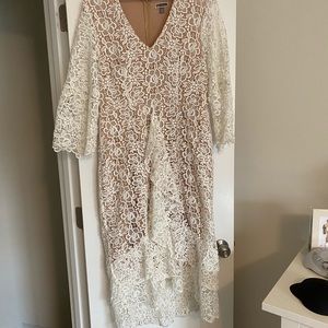 BOGO! Chelsea28 Long Sleeve Lace Midi Dress